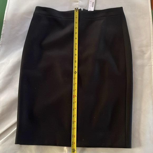 J Crew Black No. 2 Pencil Skirt in Double-serge wool (Sz 8) - NEW w/tags - Picture 7 of 9